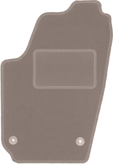 Beige Front Driver Car Mat Volkswagen Fox Hatchback 2005-2011