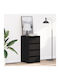 Drawers Storage Wooden with 4 Drawers L40xW41xH76cm