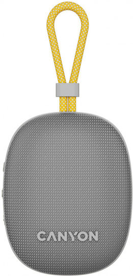 Canyon OnMove 12 Waterproof Bluetooth Speaker 4W with Battery Life up to 12 hours Gray