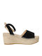 Women's Platform Espadrilles Black