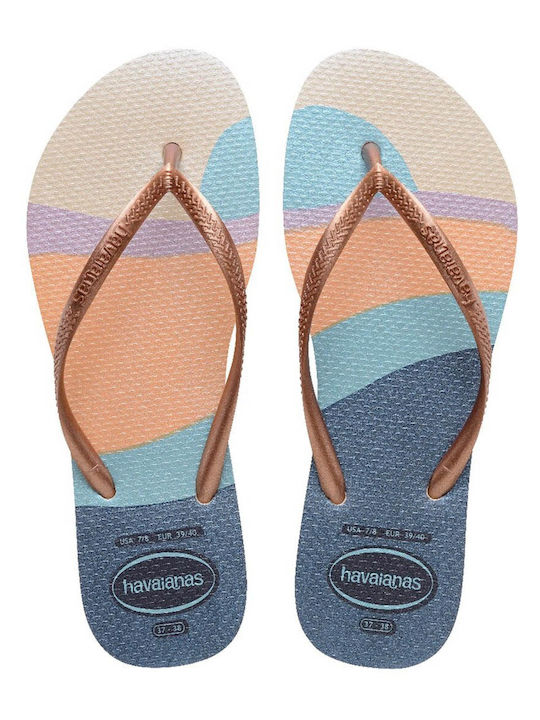 Havaianas Slim Palette Glow Σαγιονάρες σε Χρυσό...
