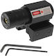 Gun Rail Sight Laser Targeting Shooting Red Beam Black 21459 Oem