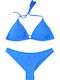 Set Bikini Τριγωνάκι & Brazil Γαλαζιο