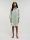 Ble Resort Collection Μανίκι Γυναικείο Καφτάνι Παραλίας Multicolor