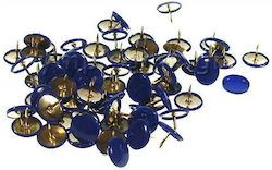 Victory Push Pins Blue Plastic Box 100 Pieces 399232820710