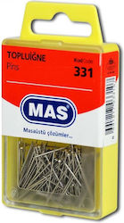 Silberne Pins Mas Blister 25g 28mm Mas331 Mas Silberne Pins Mas Blister 25g 28mm Mas331 Mas