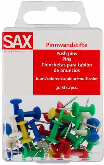 Sax 823 Bunte Tower Reißzwecken 30 Stück Kork