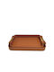 Espiel Rechteckig Serviertablett mit Griffen in Orange Farbe 45x32cm DER101 2Stück