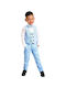 TakTakBaby Boys Baptism Suit with Vest 5pcs Light Blue