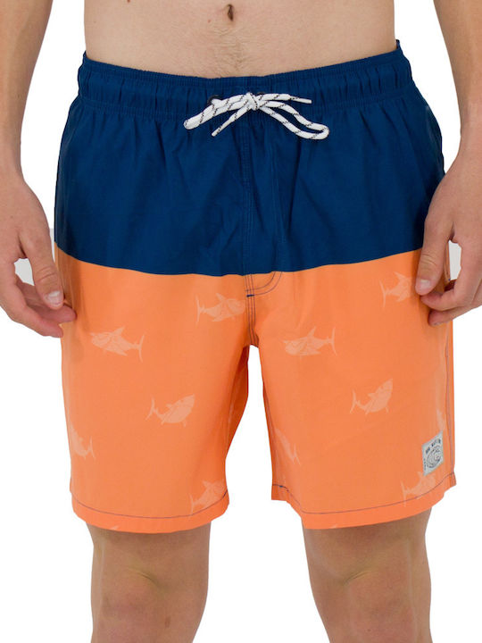 Men's Swimwear Shorts Blue-Orange