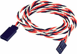 Yuki Model Servo Extention Cable Gold Connector Uni 90cm Twisted Bulk Yuki Model Servo Extention Cable Gold Connector Uni 90cm Twisted Bulk