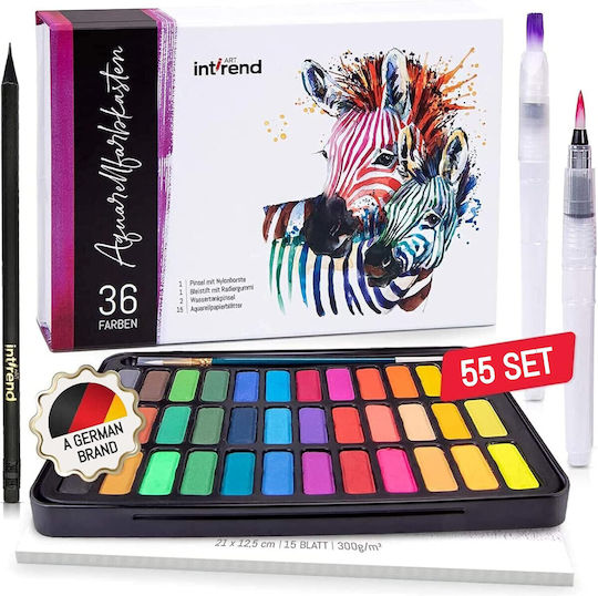 Int!rend Watercolor Paint Set de Colorat