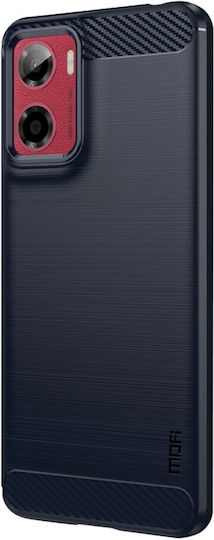 Mofi Brushed Carbon Задна корица Силикон Син (Motorola Moto E15, Motorola G05)