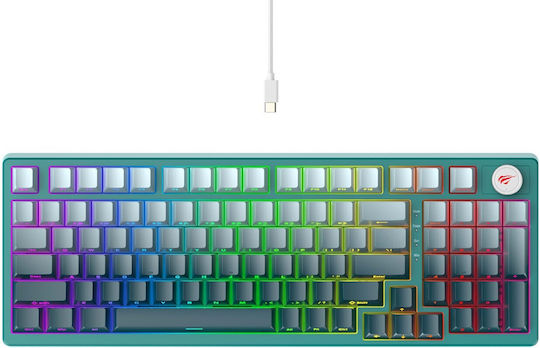 Havit KB899L Gaming Mechanical Keyboard with RGB Lighting (English US) Green
