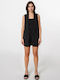 Set Jacket Shorts Striped Black Black