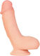Realistic Vibrator with Remote Control 15cm Flesh