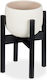 Relaxdays Pot Stand Wooden Black