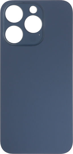 Battery Door Cover Adhesive iPhone 15 Pro Large Hole Blue Titanium