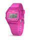Ice Small Digital Women's Watch with Pink Rubber Strap