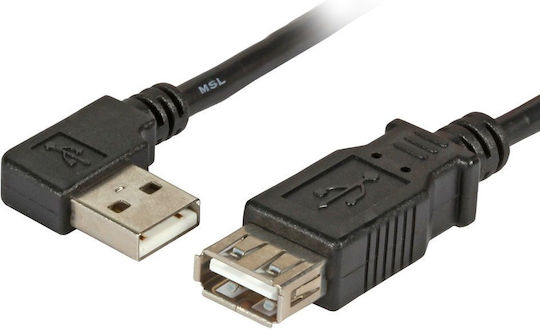 EFB USB 2.0 Cable USB-A male - USB-A female Μαύρο 1m K5246SW.1