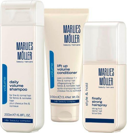 Marlies Moller Σετ Περιποίησης Μαλλιών Όγκου με Σαμπουάν και Conditioner 3τμχ