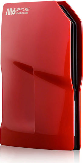 MERCKU M6 RED Wireless Router Wi‑Fi 6 with 3 Gigabit Ports