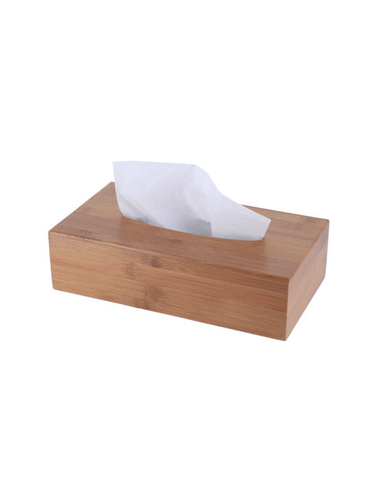 Eurocasa Wooden Tissue Holder Brown 7x14x26cm 6723