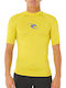 Rip Curl UPF 50+ Men Short Sleeve Sun Protection Shirt Yellow
