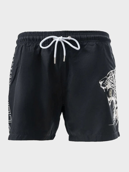Tiger Patch Men's Swimwear Shorts Black