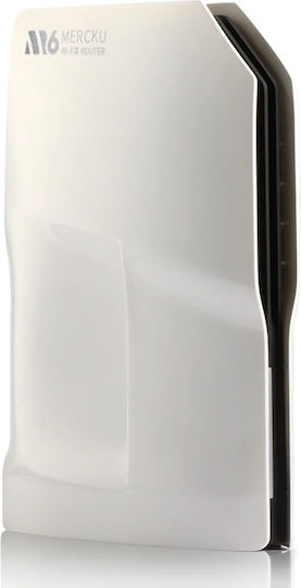 MERCKU M6 WHITE Drahtlos Router Wi-Fi 6 mit 3 Anschlüssen Gigabit Ethernet