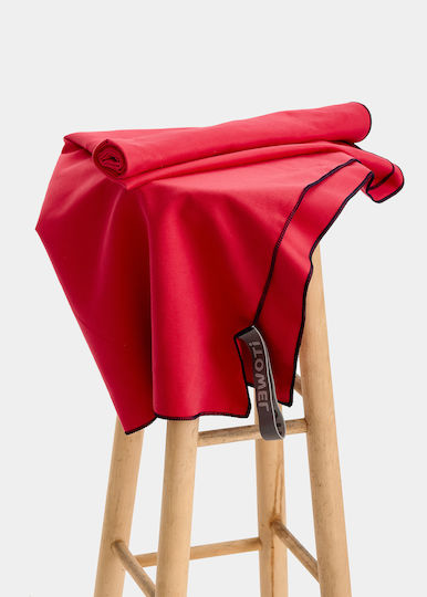 Sea Microfiber Towel Red 160x80cm