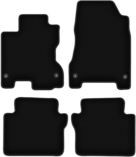 Basic Black Velvet Floor Mats Renault Koleos I Suv 2007-2016