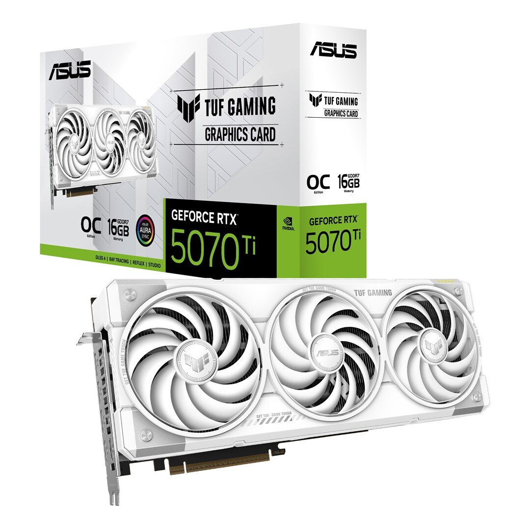 Asus GeForce RTX 5070 Ti 16GB GDDR7 Gaming OC White Κάρτα Γραφικών