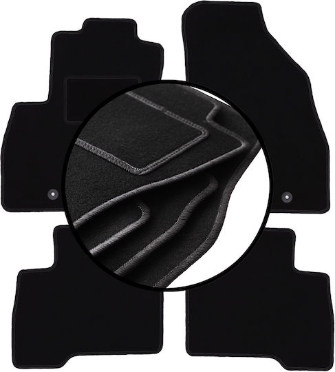 Velour Carpet Car Mats Set Fiat Fiorino III Combivan 2007-2017