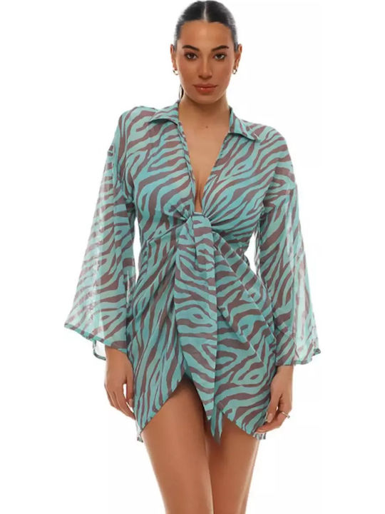Bluepoint Candy Rush Women's Dress Beachwear Aqua