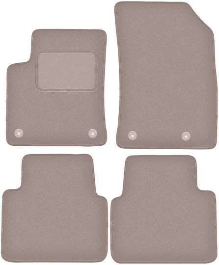 Beige Velvet Floor Mats Opel Crossland X Crossover 2017