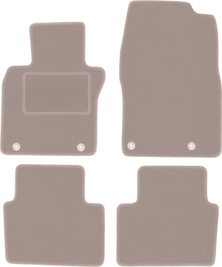 Beige Velvet Car Mats Mazda CX-30 CX-30 Crossover 2019