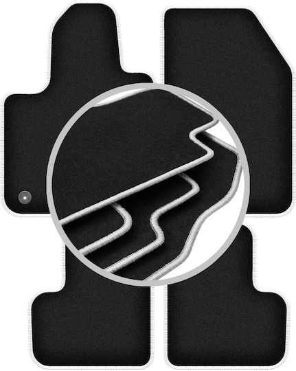 Carlux Silver Car Mats Fiat 500X Crossover 2018