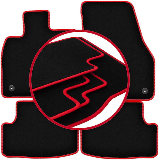 Carlux-red Car Mats Volkswagen T-roc Crossover 2017