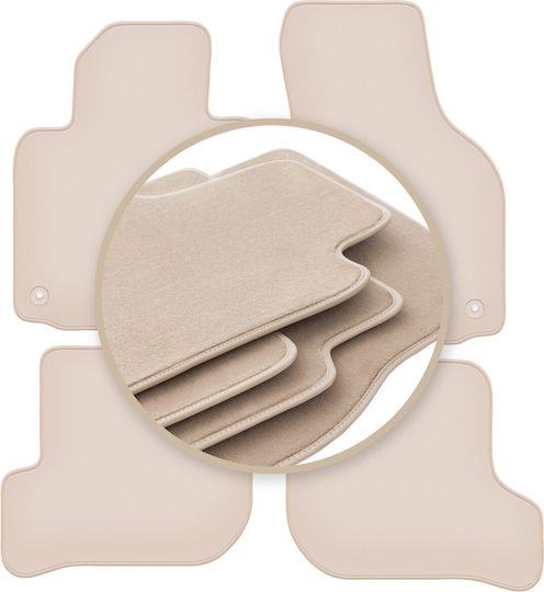 Premium Beige Floor Mats Skoda Yeti Crossover 2009-2017