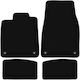 Basic Black Velvet Floor Mats Porsche Taycan Sedan 2020