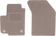 Beige Front Floor Mats Fiat Sedici Hatchback 2006-2014