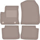 Beige Velvet Floor Mats Peugeot E-208 Ii Hatchback 2019