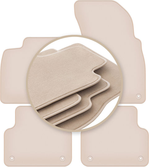 Premium Beige Car Mats for Audi Q8 SUV 2018