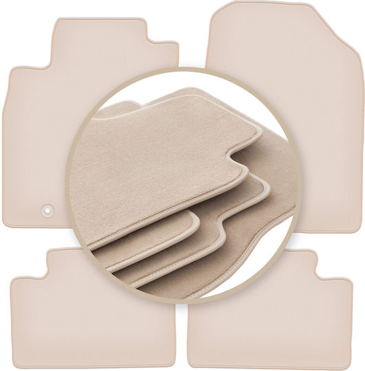 Premium Beige Car Mats for Kia Proceed III Hatchback Wagon SW Sportback 2018