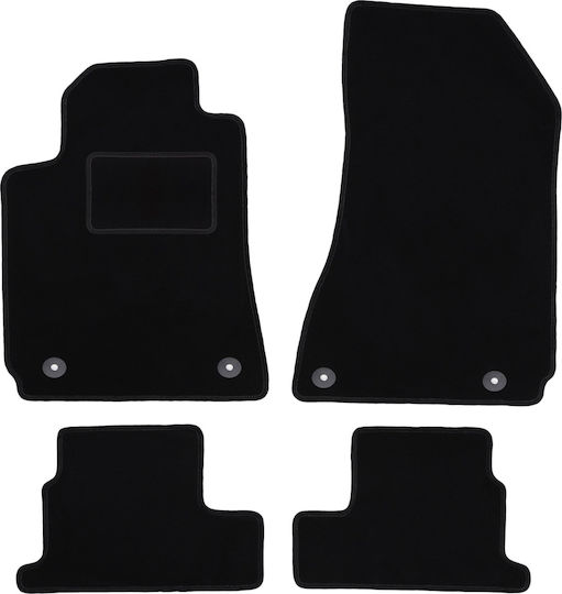 Covorașe de podea catifea neagră Alfa Romeo Brera Coupe 2005-2010