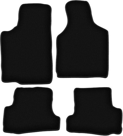 Schwarze Samt-Fußmatten Basic für Ford Probe Mk1 Coupe 1988-1992