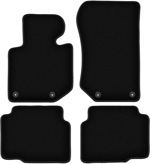 Basic Black Velvet Car Mats Bmw 3 E36 Compact Coupe Sedan Station Wagon Touring 1991-2000