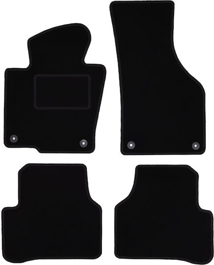 Volkswagen Passat CC Coupe Black Velvet Car Mats 2008-2012