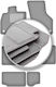 Gray Car Mats Seat Tarraco 7-seater 2018